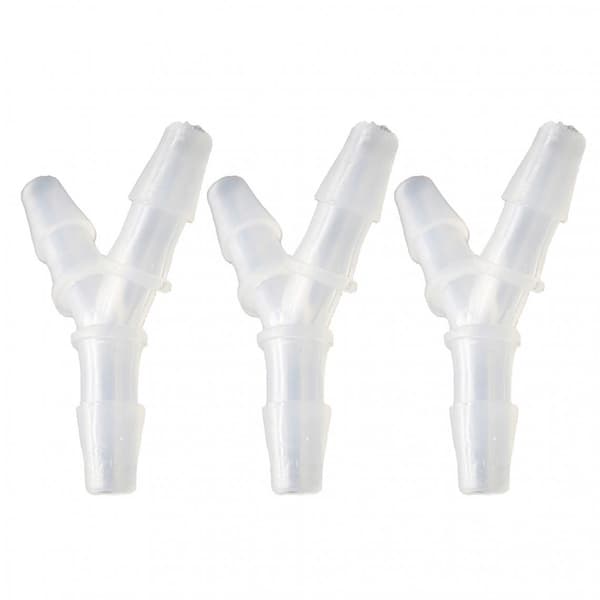 3-delt Y-stykke Silikoneslange T-fitting med Lige Diameter