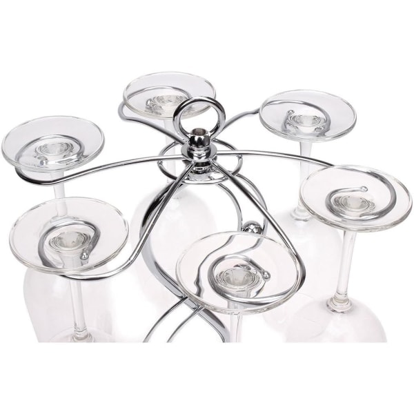 Vinglasophæng i rustfrit stål, elegant glasstativ / vinglasophæng / hæfteklammeholder