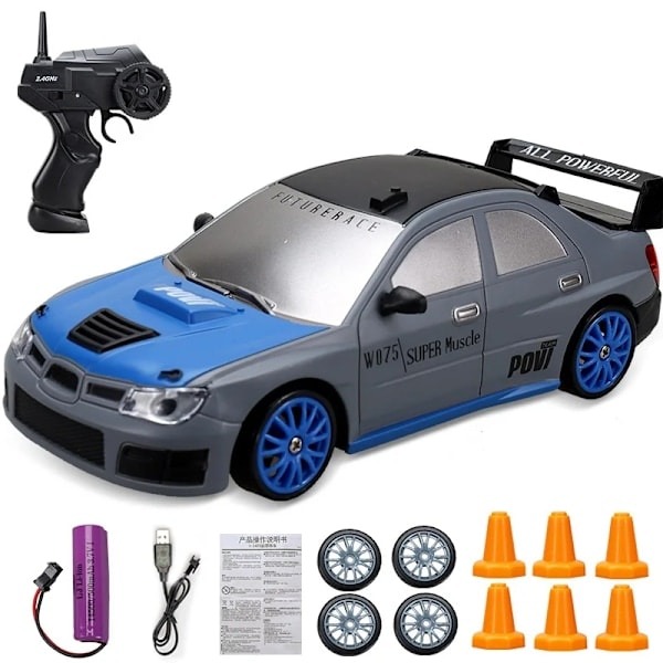 2.4G Drift RC Bil 4WD RC Drift Bil Leke Fjernstyrt GTR Modell AE86 Kjøretøy Bil RC Racing Bil Leke for Barn Julegaver 06-1B