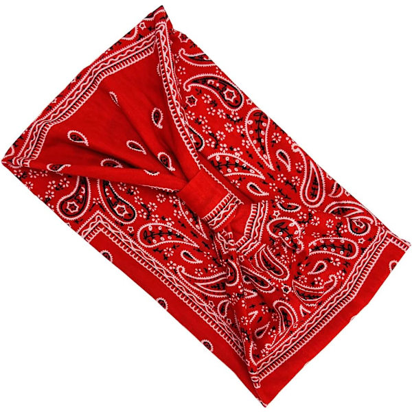 Hodebånd for voksne kvinner Boho bredt pannebånd trykte hårbånd elastisk sportshodeplagg yoga treningshode skjerf #9