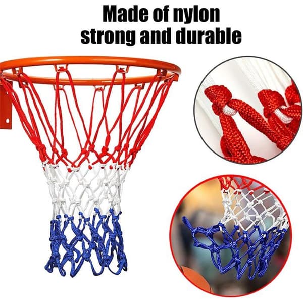 Basketballnet - Sæt med 4 - Nylon - Kunstig vævning - Indendørs og udendørs - 50 cm