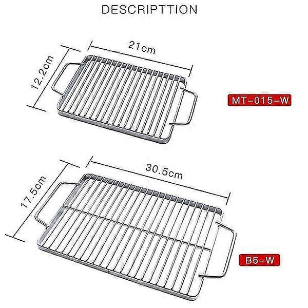 Grill BBQ Grill Net Rustfrit Stål Rack Rist Rist Til Grill,p