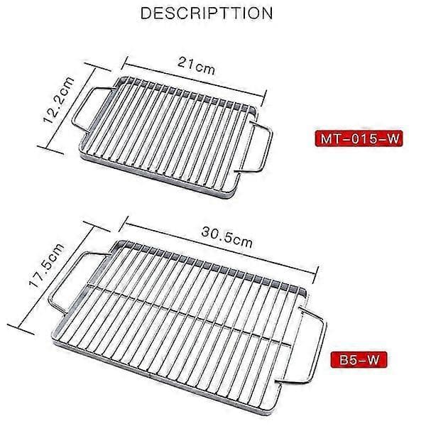Grill BBQ Grillnett Rustfritt Stål Rist Grillrist For Grill,p