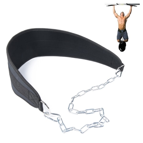 Viktad Pull Up Dip Bälte Kedja Dubbel D-Ring Viktlyftning