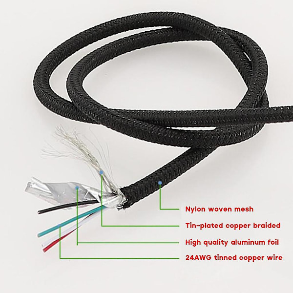 USB 2.0 Intern Hovedkort Header Kabel USB 2.0 9-pin Hunn til Hann Kabel