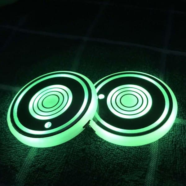 2 x LED-mukinaluset valokansilla, sisävalaistus, 7 väriä, autotarvikkeet