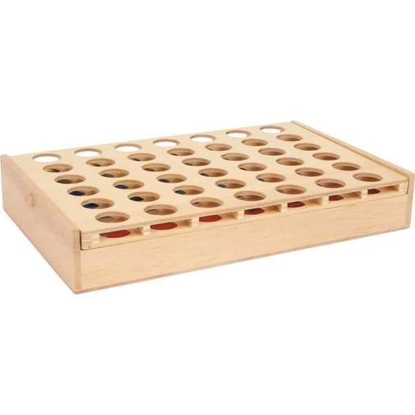 Connect Four -lautapeli, matkakoko, Connect Four -matkaversio puulaatikossa