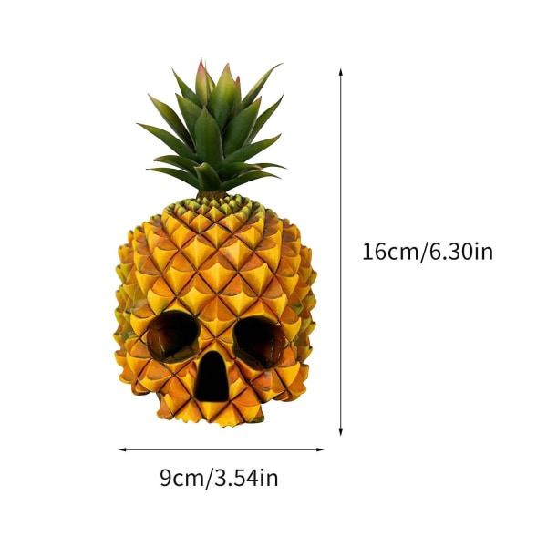 Harpiks Skalle Ananas Skalle Ornament