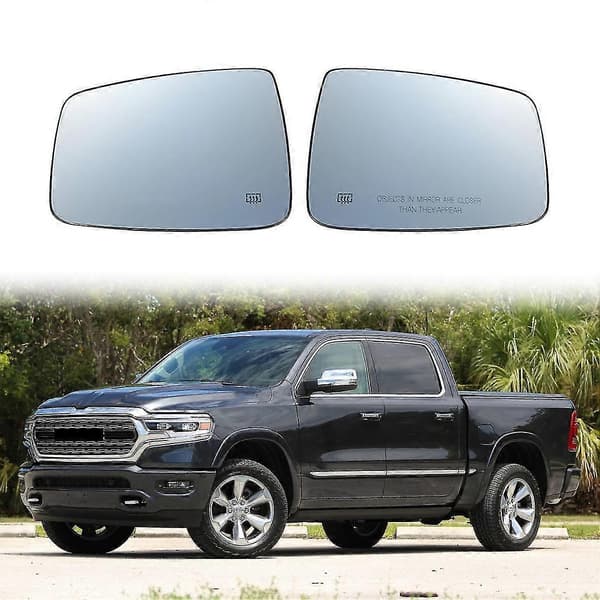 För 2009-2019 Ram 1500 2500 Bil Höger Fram Värmd Sidospegel Glas