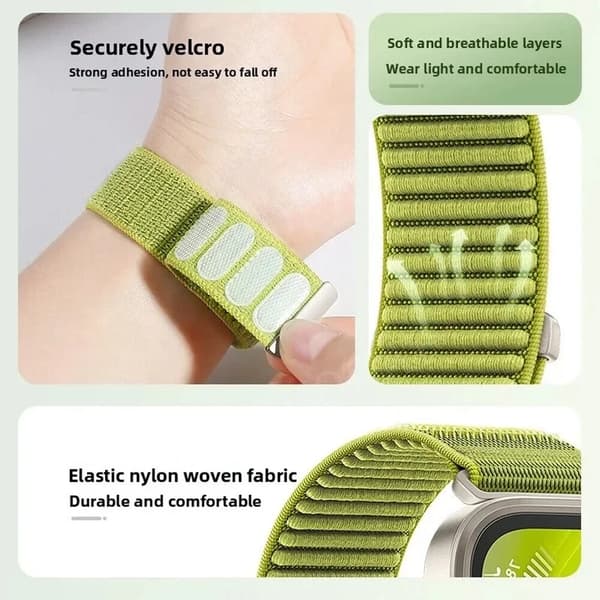 22 mm sportarmband i nylon för smartklocka, snabbkoppling