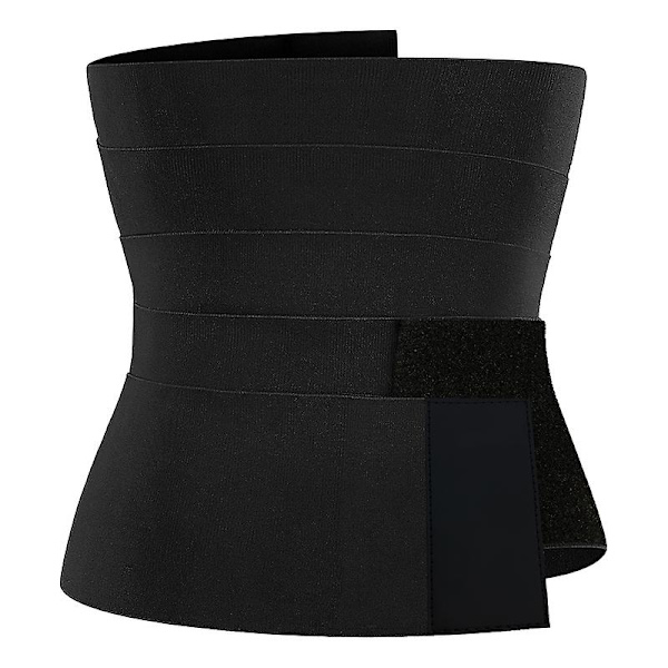 Snatch Me Up Bandage Wrap Lændestøttebælte Justerbare Komfortable Rygstøtter til Lindring af Lændesmerter Black New 4m