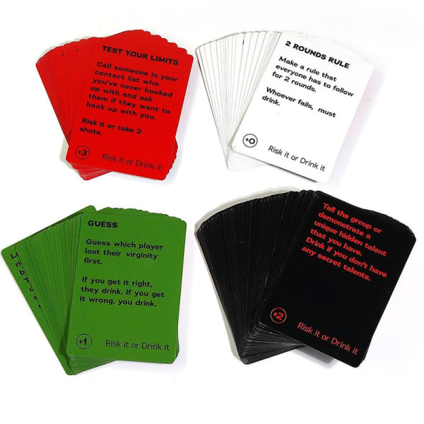 Risk It Or Drink It - Funny College Party Game - Card Games Drinking - Pregame Night - Hilarious Dares Challenges Questions