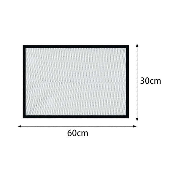 Akvarielåg med Magnetisk Anti-Hoppe Net - DIY Klar Beskyttende Net 60x30cm