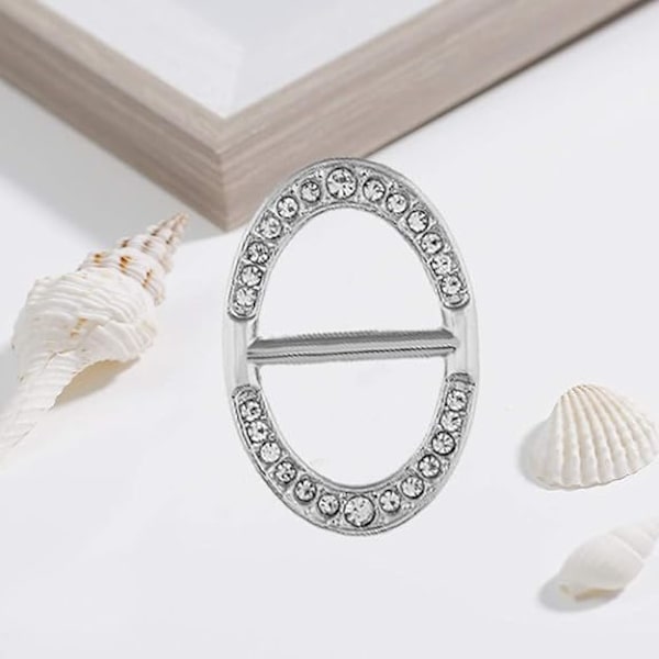 Sjalspänne Inlagd Rhinestone Spänne Halsduk Spänne Halsduk Klämma Halsduk Dekoration Spänne för Din Familj Vänner Älskare