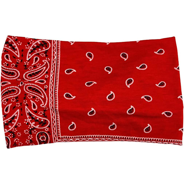 Hodebånd for voksne kvinner Boho bredt pannebånd trykte hårbånd elastisk sportshodeplagg yoga treningshode skjerf #9