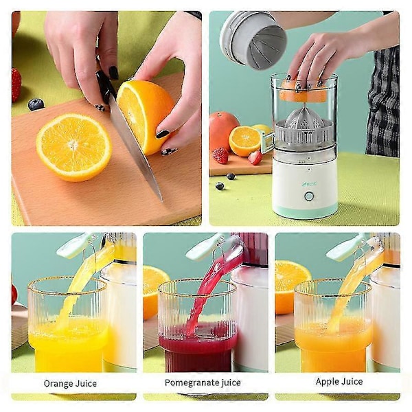 45W Elektrisk Saftpressare Bärbar USB Mini Fruktmixer Blender Multifunktionell Laddningsbar Saftmaskin För Frukt Resor