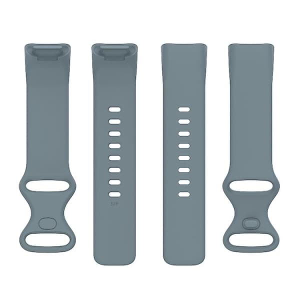 Til Fitbit Charge 5 Silikone Armbånd Steel Blue S