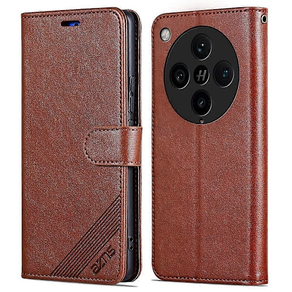 AZNS Fodral för Oppo Find X8 Pro 5G - Anti-Repskyddande PU-Läder Stativ Plånboksfodral - Brun Multicolor Brown