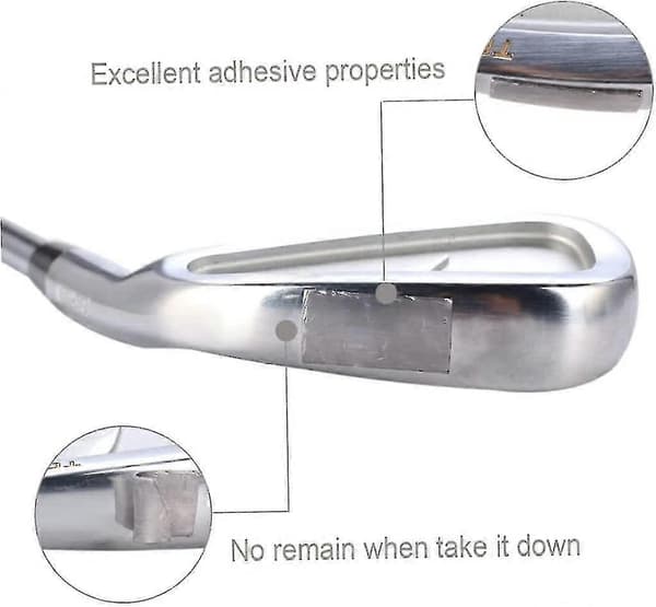 1 st Golf Blytejp Hög Densitet Självhäftande Blytejp Silverbelagd Viktrulle 254x12,7mm Golfvikter Tejp