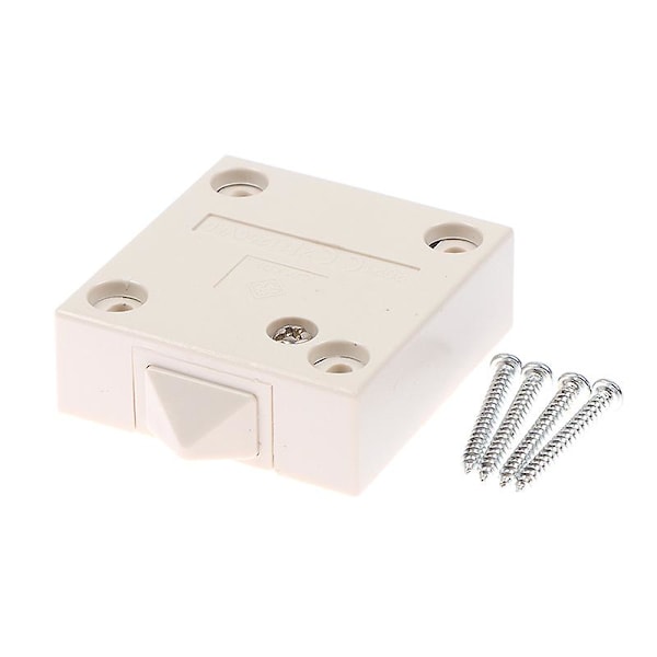 Skåpsdörrsströmbrytare Garderobsströmbrytare Klädskåpsdörrsströmbrytare Skåpsdörrsgrepp White 1PC