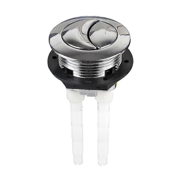 Universell Toalettknapp Enkel/Dubbel Knapp Spolventil Ersättning Passar 38mm Single button