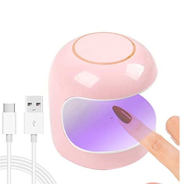 Mini LED neglelampe, 18W UV-lampe til gel-neglelak, hurtigtørrende lampe Quick Nail D
