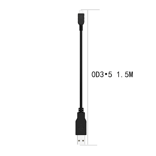 1,5 m / 4,9 jalkaa USB 5-nastainen latauskaapeli Texas Instruments TI-84 Plus CE TI-Nspire TI Nspire CX TI Nspire CX CAS MP3 GPS:lle