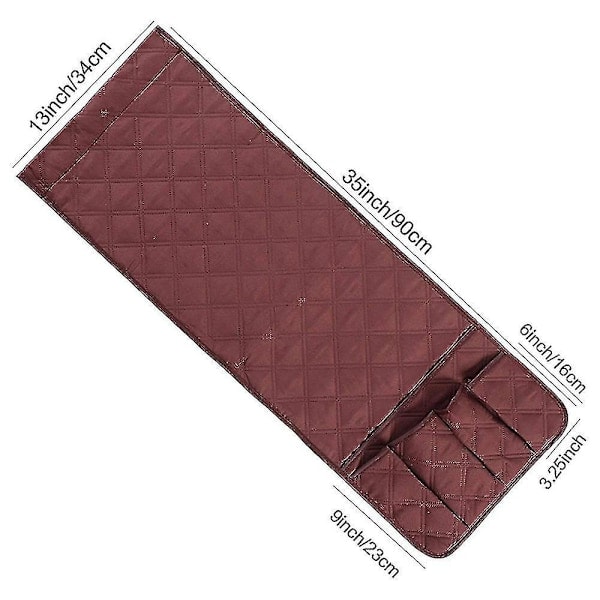 Fackindelad Soffa Armstöd Fjärrkontroll Stilren Organizer Hållare Stol Soffväska Wine Red