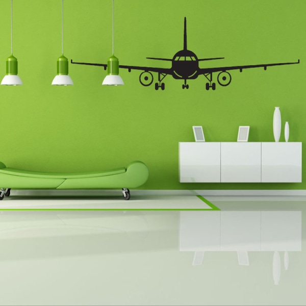 Flygplansväggklistermärke Självhäftande vattentät väggdekor för hem, sovrum, vardagsrum, badrumsdekoration