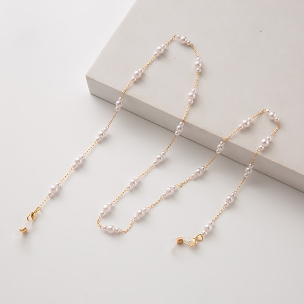 Stylish Pearls Glasses Cord Senile cord Pearl