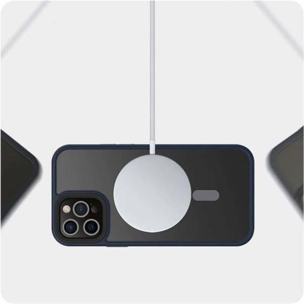 Tech-Protect Magmat Magsafe Mobilcover iPhone 13 Pro Max Mat Sort Sort