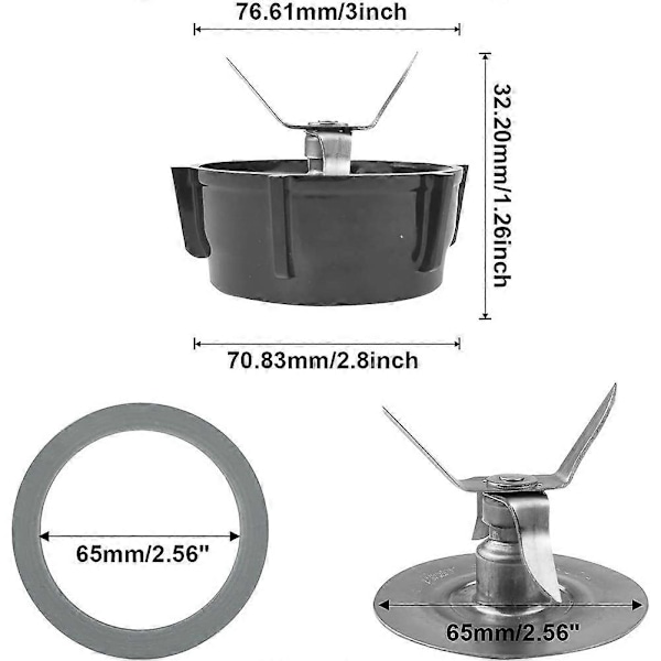 Blender Tillbehör Kompatibla för Oster Blender Blad Bas, Kompatibla för Oster Osterizer Blender Ersättningsdelar