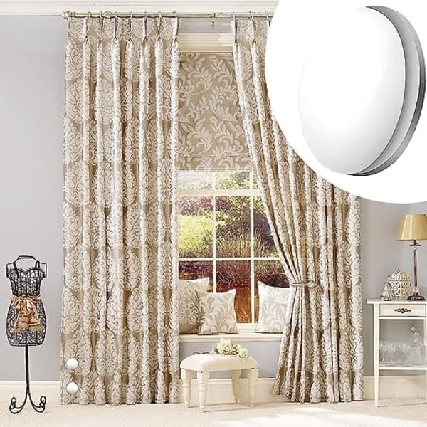 Duschdraperivikter, 4 par magnetiska duschdraperivikter