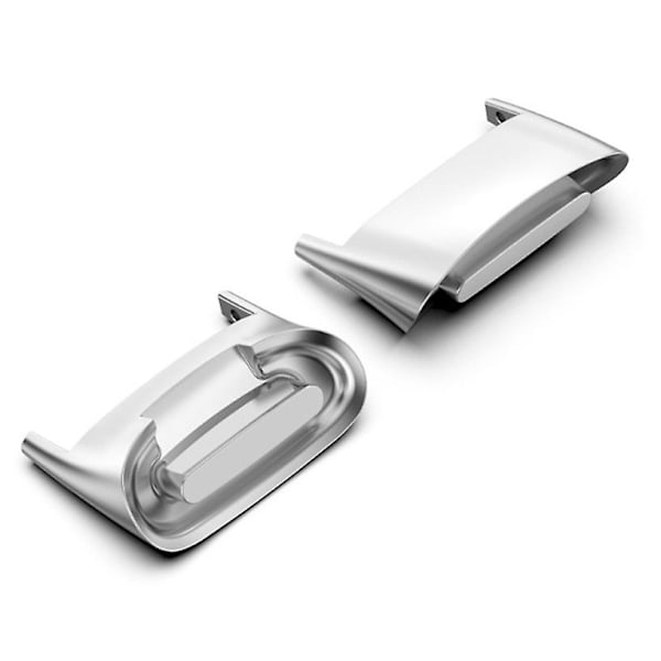 1 Par Utbyttbar Klokkerem Klips Metallkoblinger for Fitbit Charge 5 Silver Fitbit Charge 5