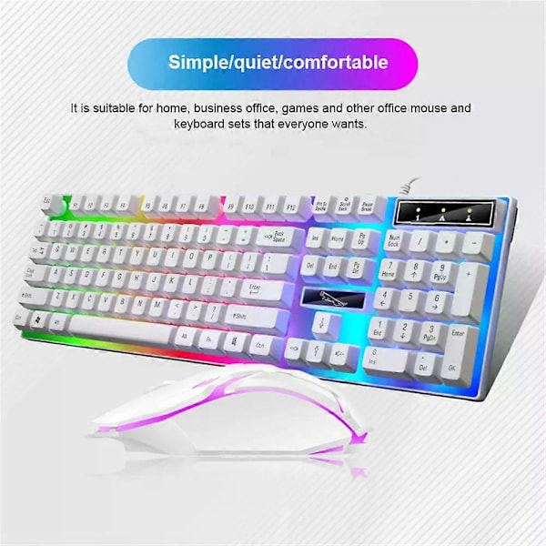 Redragon Näppäimistö ja Hiirisetti K552-RGB-BA Mekaaninen Peli Näppäimistö ja Hiiri Yhdistelmä Langallinen RGB LED 60% Windows PC Pelaajille Black
