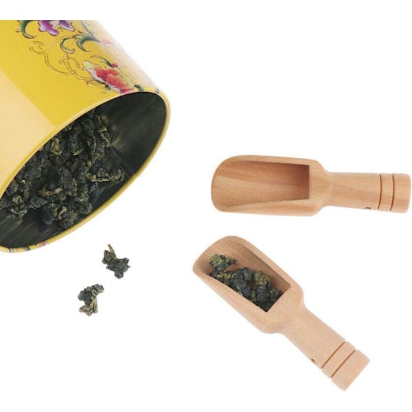 Mini Träskedar, Mini Träskedar för Salt, Små Badsaltskedar, Tesked, Salt Socker Kaffe Sked Kök Matlagningsverktyg