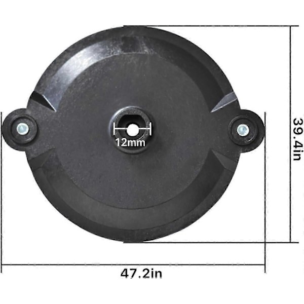 Erstatningskutterdisk med skruer, kutterdisk for Einhell, Gardol, Gartenmeister, Mr Gardener trådløs trimmer
