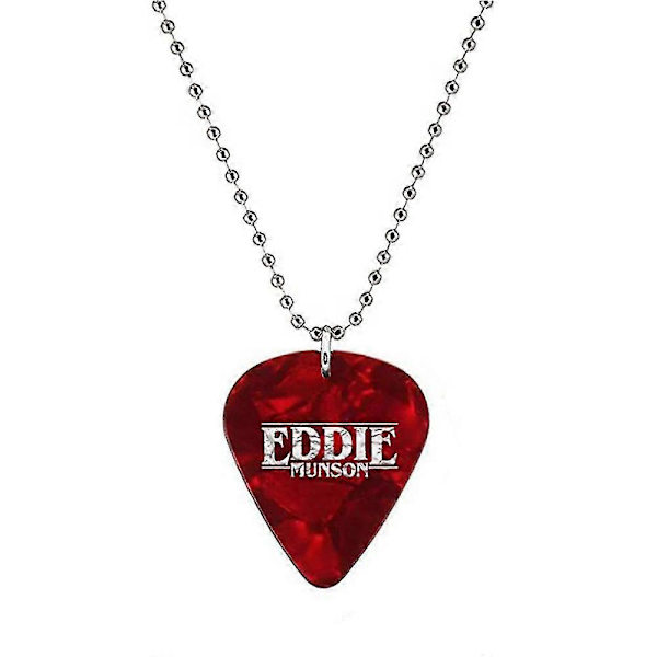 Hellfire Club Stranger Things Eddie Munson Guitar Pick Plectrum Kugle Halskæde C