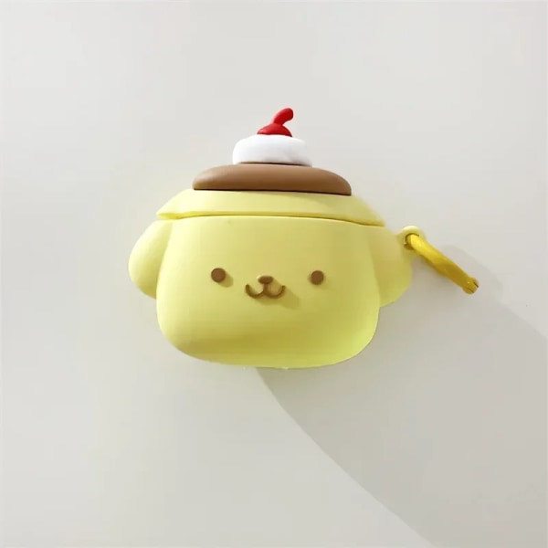 Cartoon 3D Sanrio Pompompurin Fodral för AirPods Sött Omslag Iphone Hörlurstillbehör A Airpods pro pro2