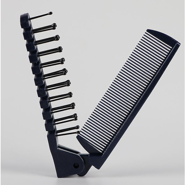 2 Pack Folding Hairbrush and Comb, Plastic Portable Travel