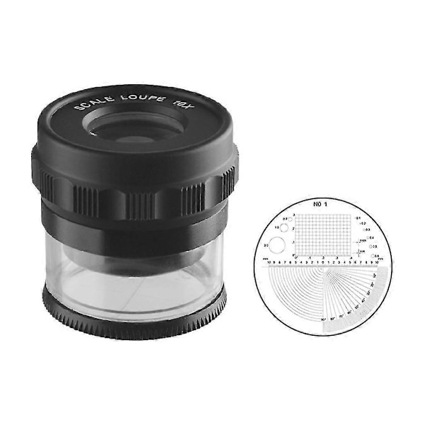 Päivitetty jalustallinen mittauslasi Suurennuslasi Ammattikäyttöön Round scale complex