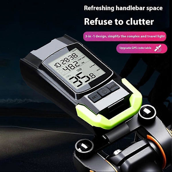 3 i 1 Cykellygter Multifunktionelt Cykeludstyr Red B
