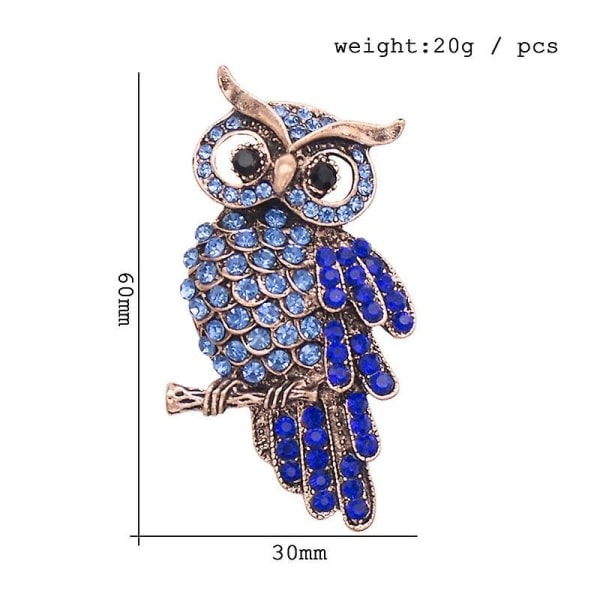 4 stk. Rhinestone Dyrebroche Rhinestone Uglebrocher Krystal Kattebrocher Til Kvinder Piger Fødselsdagsgave