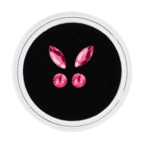 Tandsmycken Blad Fjärilsform Tandstenar Dekorativa Tandsmycken Pink