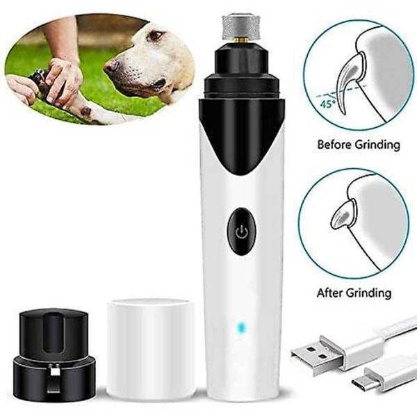 Ultralyd Stille Hundeklø Grinder, Genopladelig Klø Trimmer Klip Maskine Klø Pleje