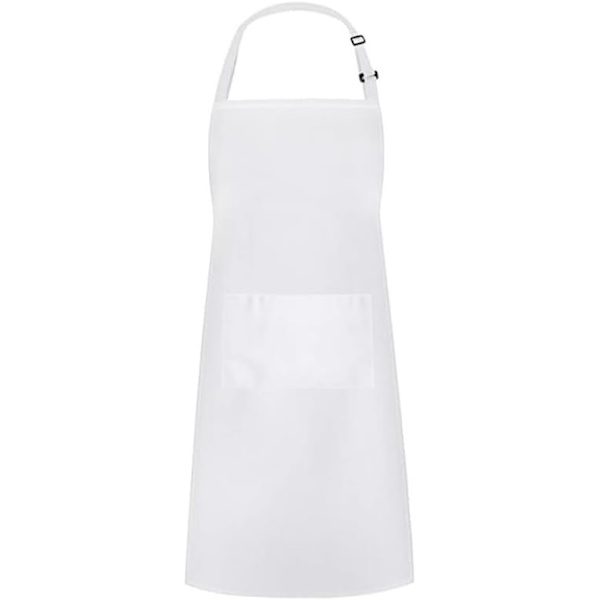 Kökspåkläde Justerbart Bib Kockförkläden med 2 Fickor Unisex Kvinnor Män Förkläden Perfekt för Hemkök, Bakning, Trädgårdsarbete, Restaurang, BBQ