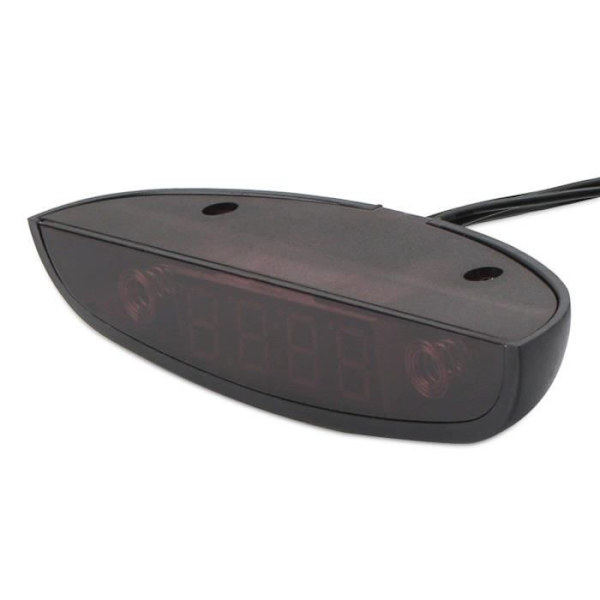 Bilklocka, 2-i-1 biltermometer, LED digital display, blått typsnitt klocka