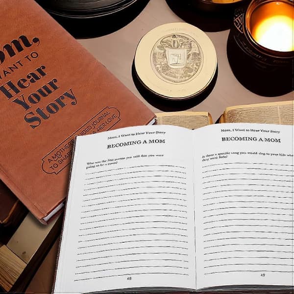 Mor, jeg vil høre din historie - Mors Guidede Journal Notebook