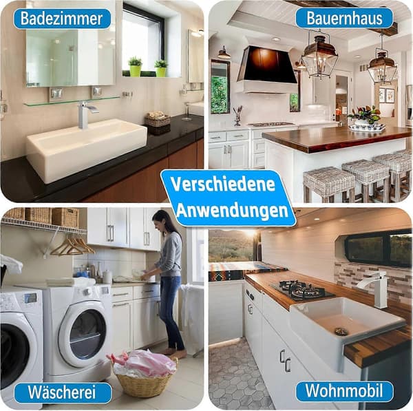 Foss Servantkran, Baderom Servantkran, 304 Rustfritt Stål Lønneblad Baderom Servantkran