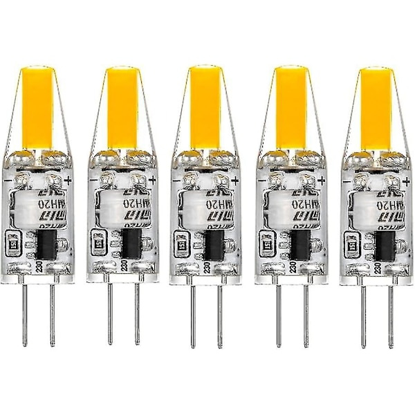 G4 LED 220v 3w 2700k Varmt Hvidt 160lm, Silikonlamper Erstatter Traditionelle 30w Halogenlamper, Pakke Med 5 Enheder